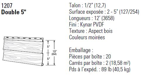 Gentek - Revêtement en aluminium Cedarwood